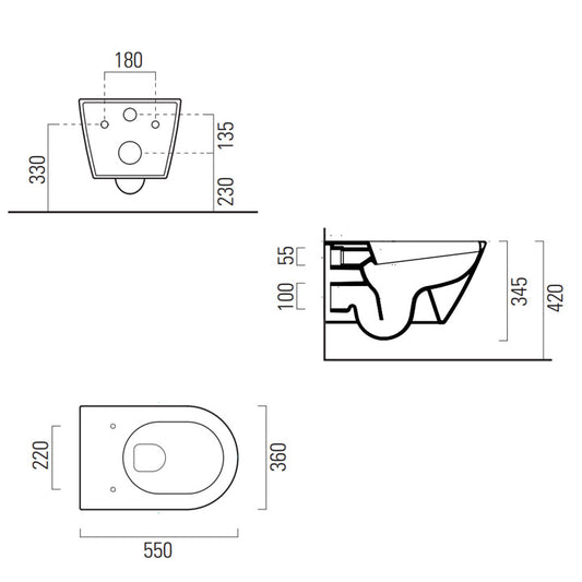 G.S.I. - KUBE X Wc 36x55