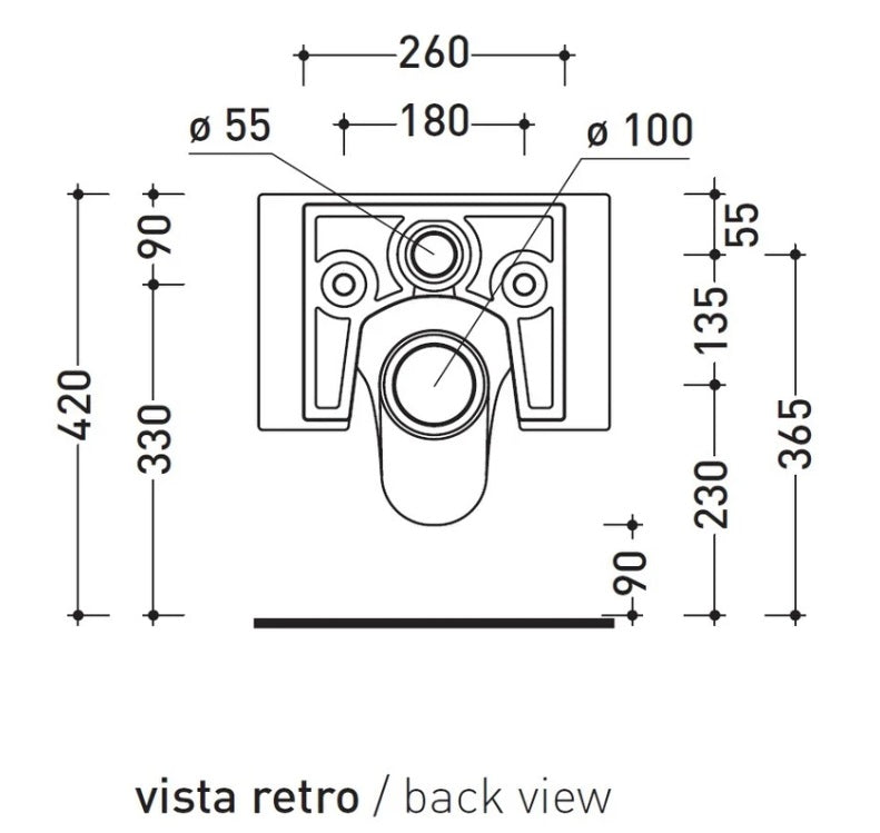 Ceramica Flaminia NL118 - Nile Vaso sospeso Bianco