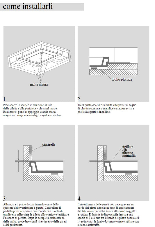 CERAMICA DOLOMITE - Piatto Doccia ONDA J499101