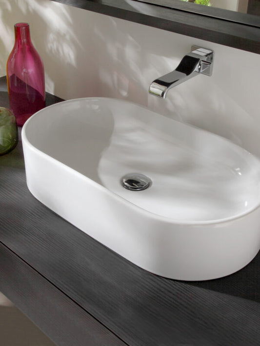 Ceramica Flaminia PS65AT - PASS 65 Lavabo ovale cm 65 da appoggio