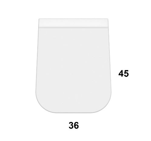 Ceramica Globo - filomuro STONE a terra : wc con coprivaso - bianco lucido