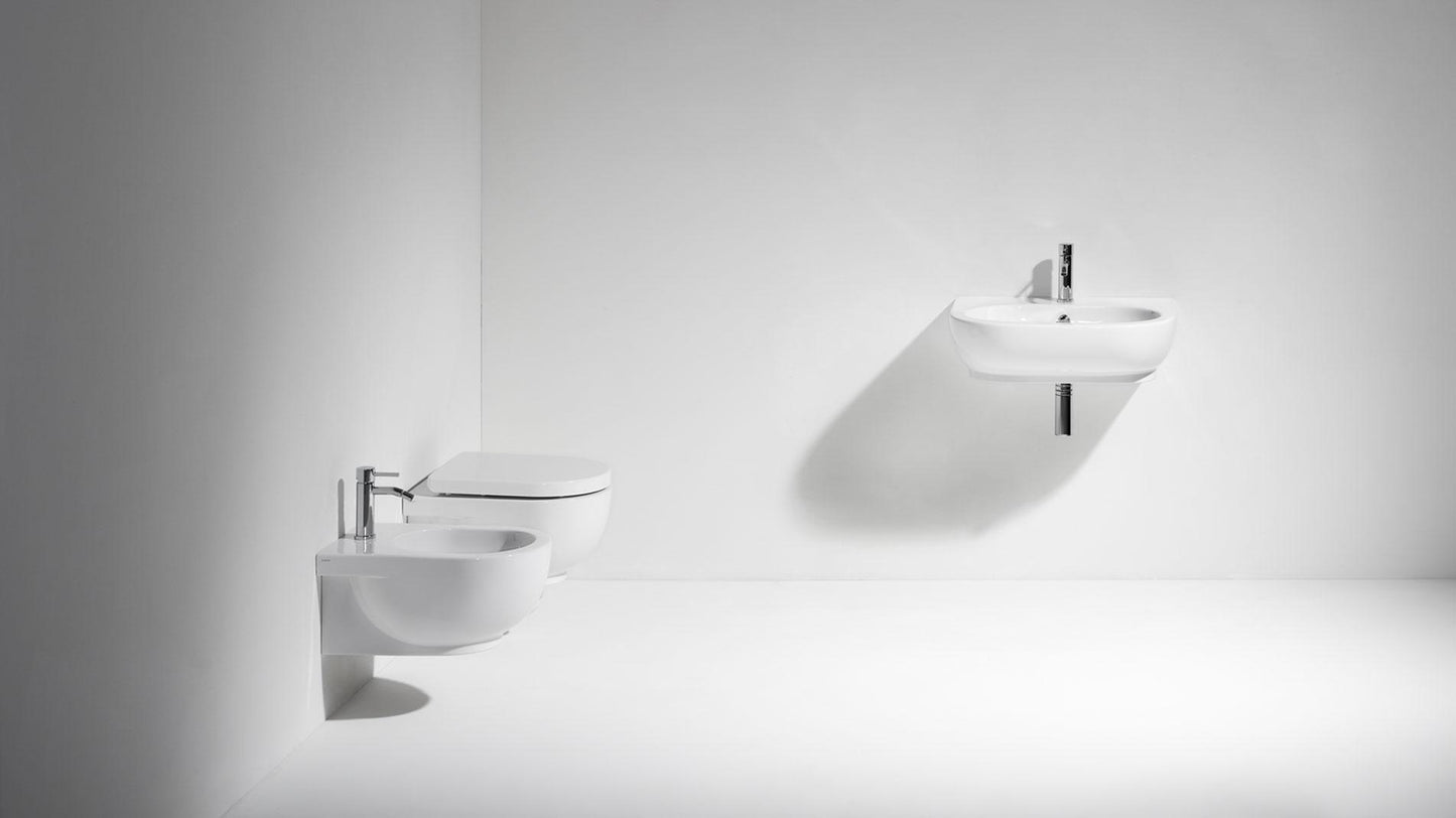 Simas E-LINE vaso + bidet - bianco lucido sospeso