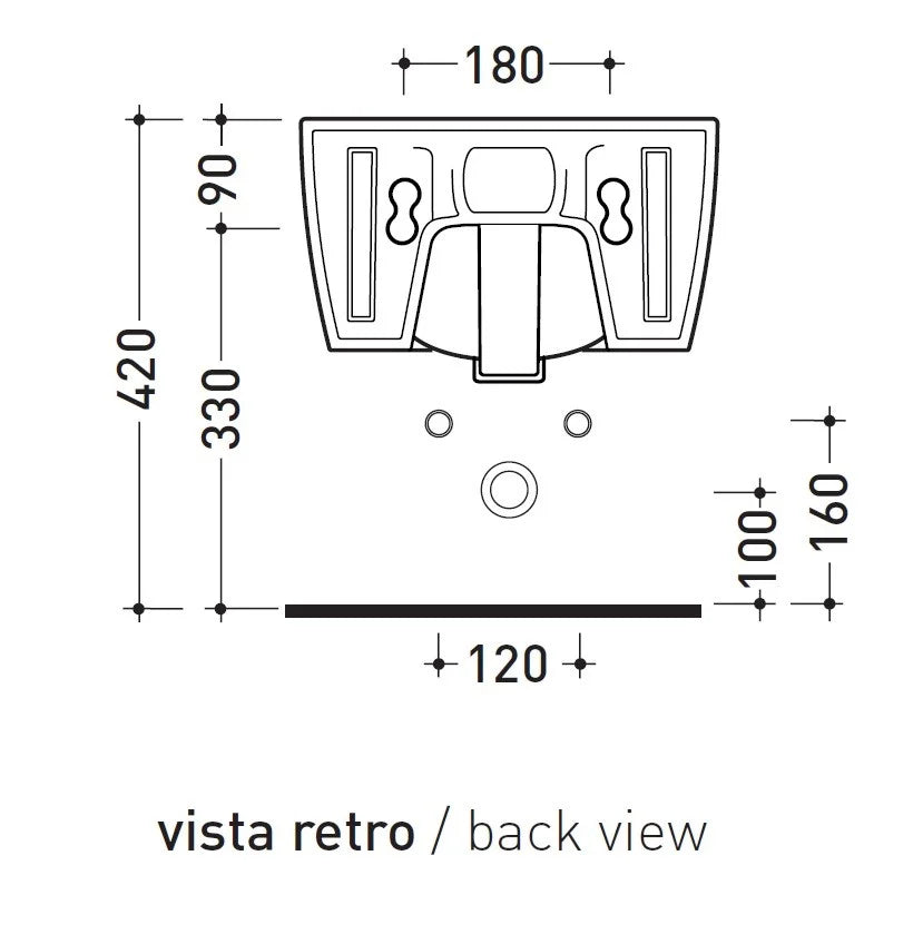 Ceramica Flaminia 5051/B - Bidet Sospeso Monoforo Link