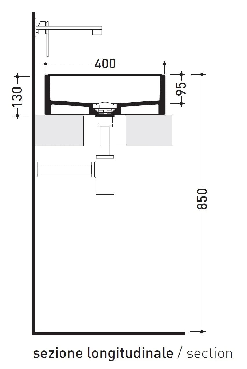 Ceramica Flaminia - MINIWASH Lavabo cm. 60