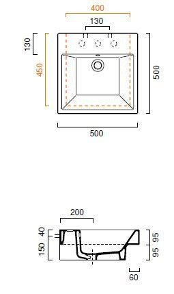 Ceramica CATALANO - Lavabo ZERO 50