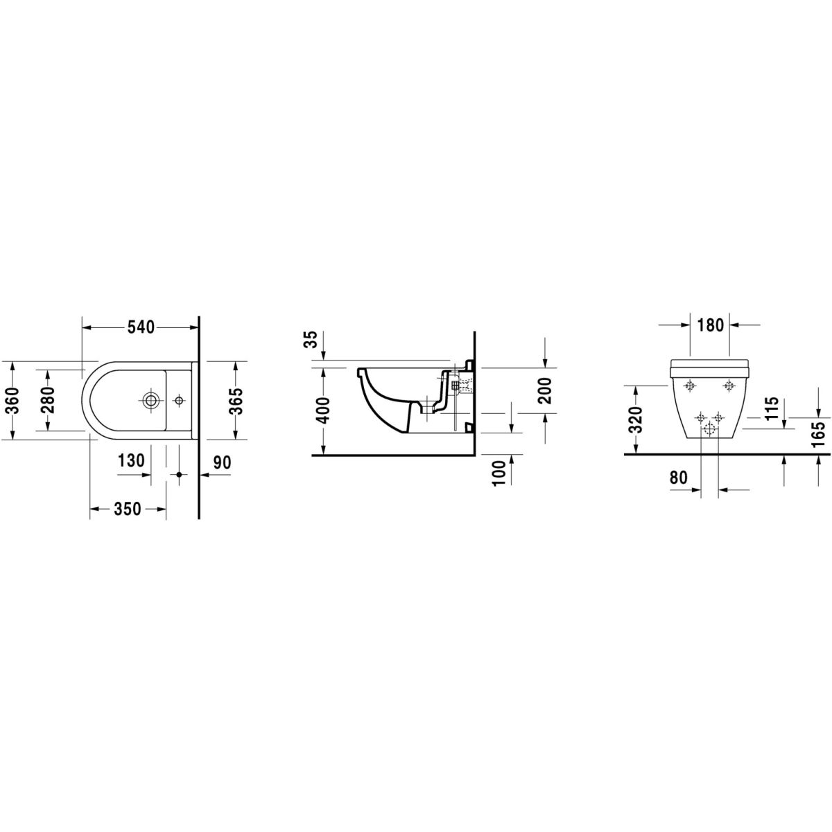 Duravit - Bidet sospeso Starck 3