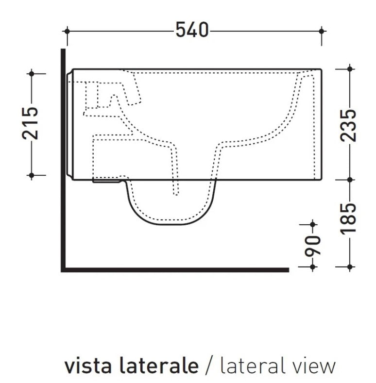 Ceramica Flaminia NL118 - Nile Vaso sospeso Bianco