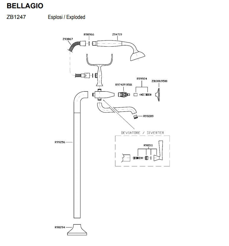 ZUCCHETTI BELLAGIO ZB1247