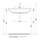 Ceramica Flaminia ND75LFAN - NUDA SLIM lavabo sospeso