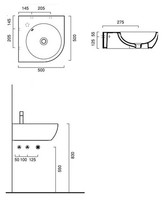 Ceramica CATALANO - Lavabo SFERA 50