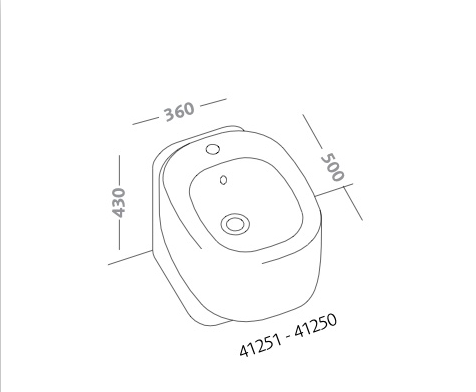 POZZI GINORI - Bidet a Terra 500