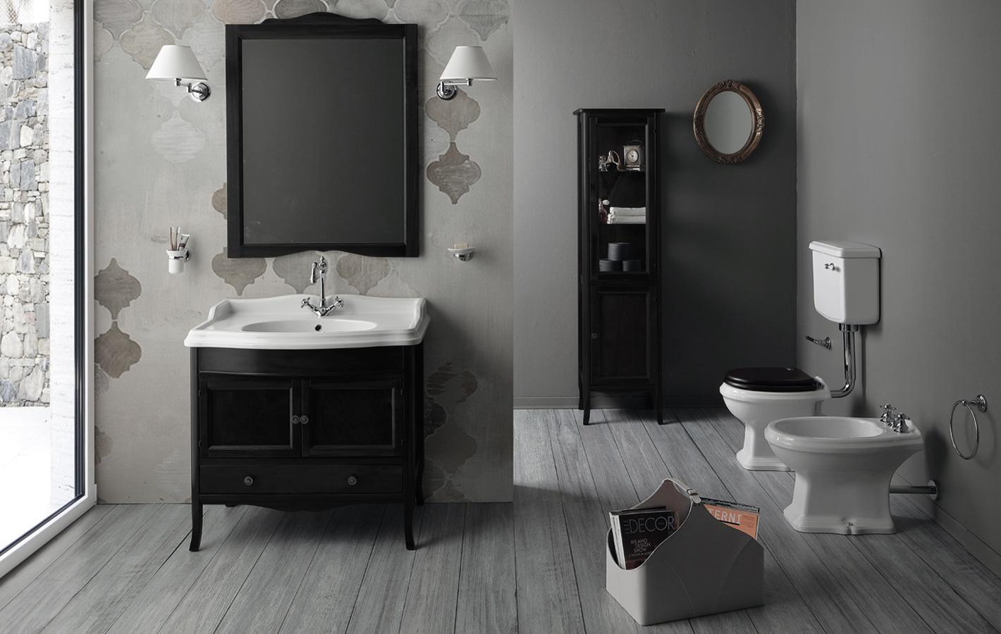 Simas  2500502 - Lavabo Simas 68 Arcade sospeso o su colonna bianco
