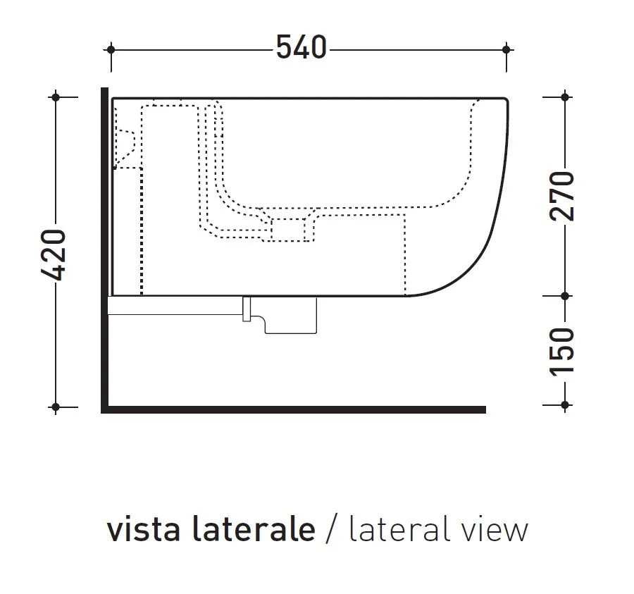 Ceramica Flaminia BN218 - Bidet Sospeso Bonola
