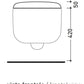 Ceramica Flaminia BNCW03  - CopriVaso per vaso sospeso Bonola