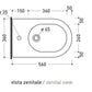 Ceramica Flaminia 5051/B - Bidet Sospeso Monoforo Link