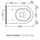 Ceramica Flaminia LK117 - Vaso a Terra Link bianco lucido
