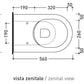 Ceramica Flaminia LK117G - Vaso a Terra Link bianco lucido