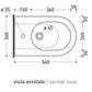 Ceramica Flaminia LK217 - Link Bidet a Terra bianco