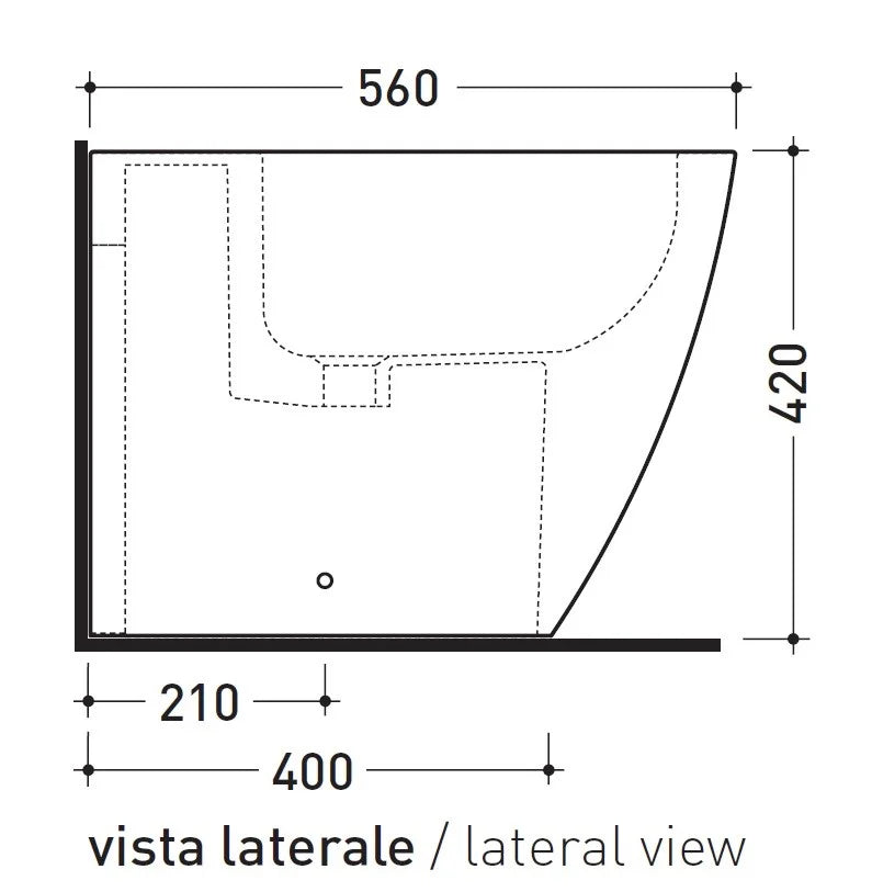 Ceramica Flaminia LK217 - Link Bidet a Terra bianco