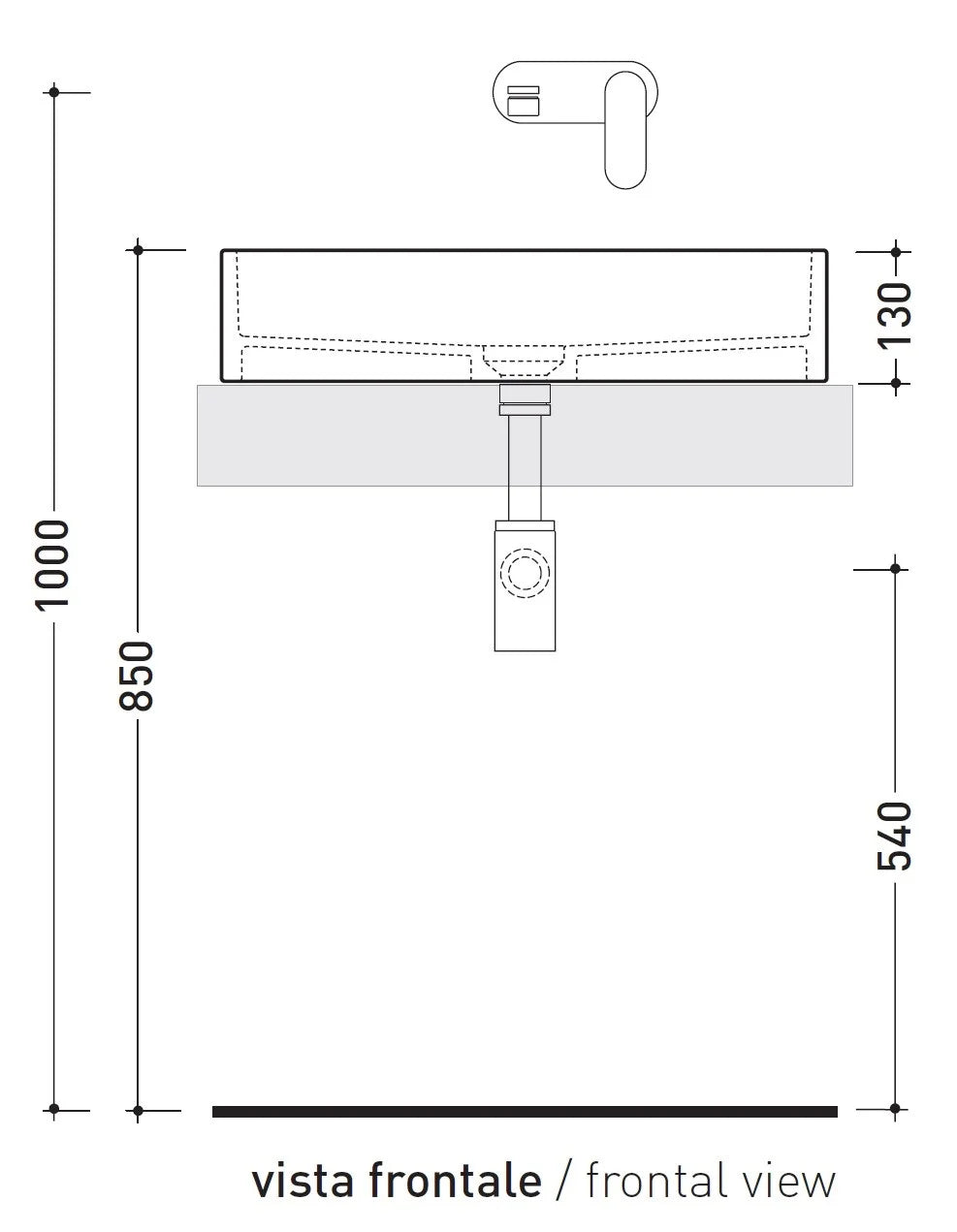 Ceramica Flaminia - MINIWASH Lavabo cm. 60