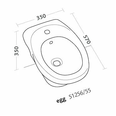 Pozzi Ginori - Bidet sospeso EGG