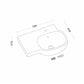 Pozzi Ginori - Lavabo 500 asimmetrico sinistro